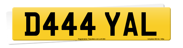 Registration number D444 YAL